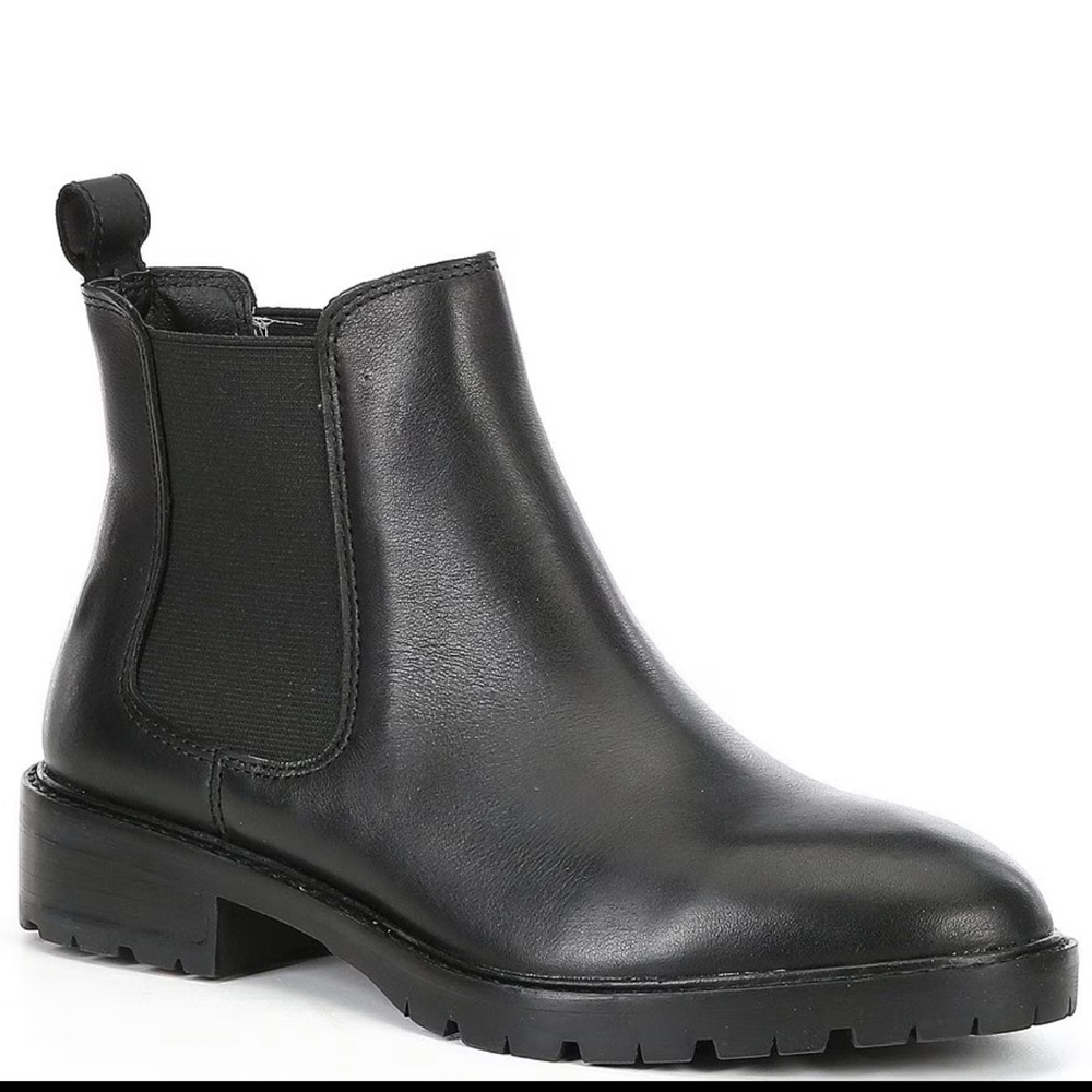Steve Madden Leopold Bootie Leather Ankle Boot pull on Size 7.5 New no box